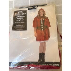 Costume Halloween Cosplay Female Rebel Little Riding Hood Adult 2XL 18-20 Plus